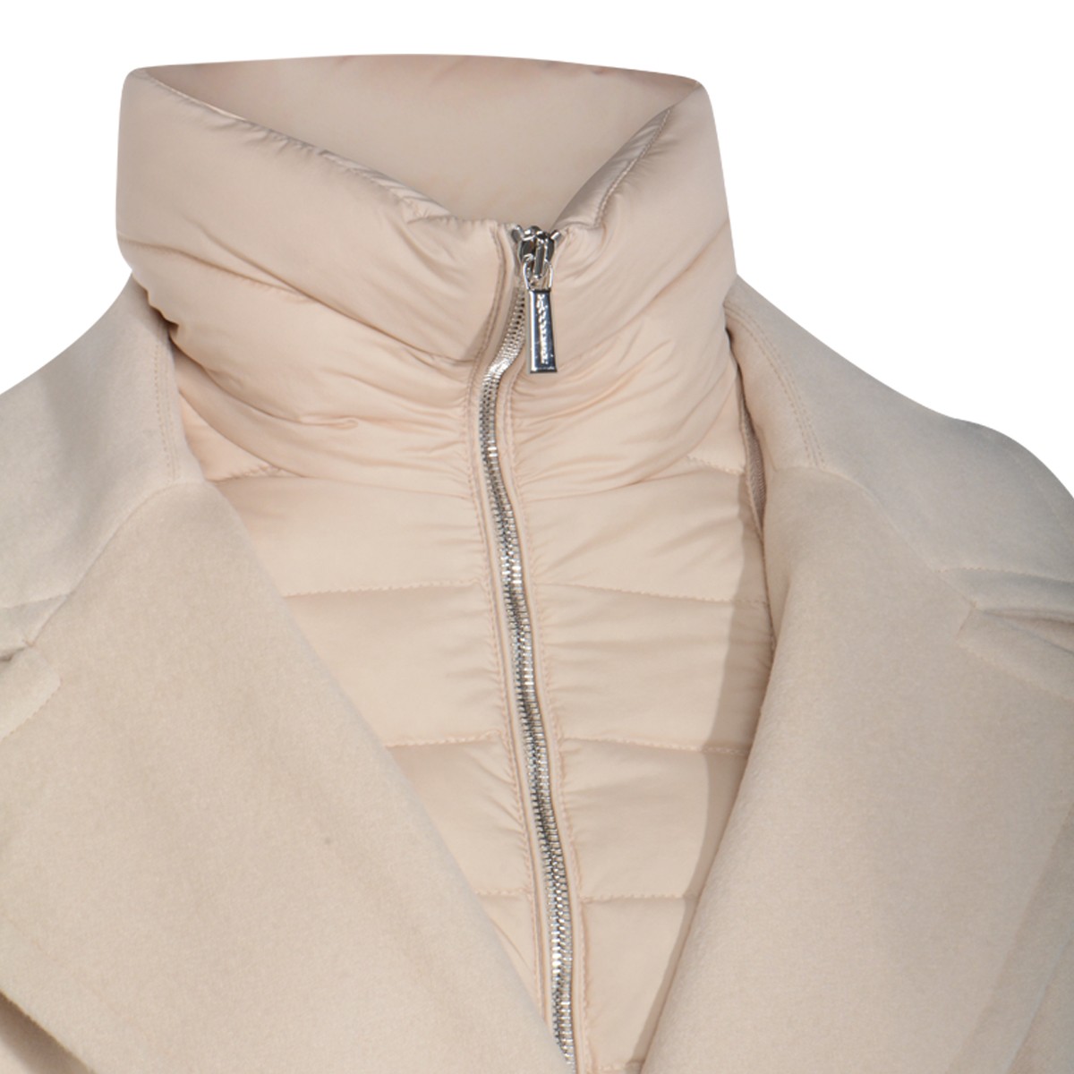 CREAM WOOL DOWN JACKET