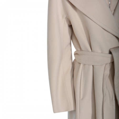CREAM WOOL DOWN JACKET
