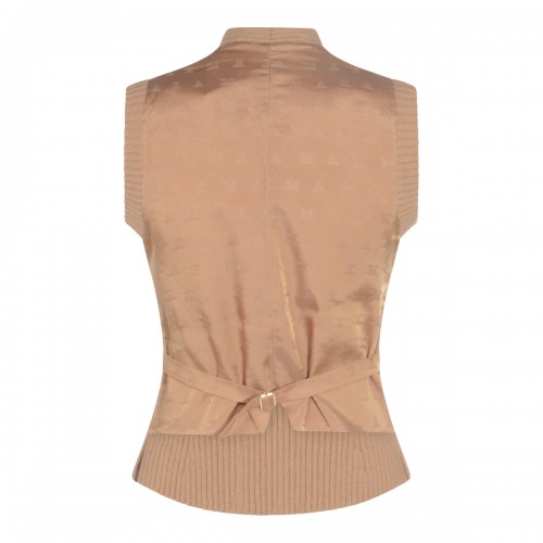 BROWN WOOL MADRE KNITWEAR