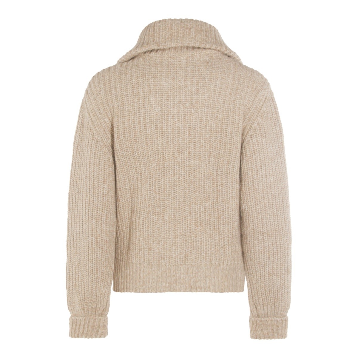 BEIGE WOOL KNITWEAR
