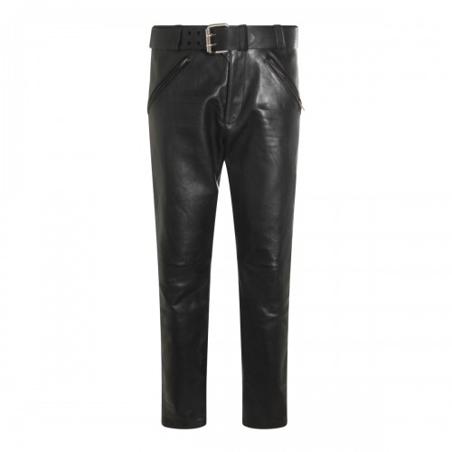 BLACK LEATHER PANTS