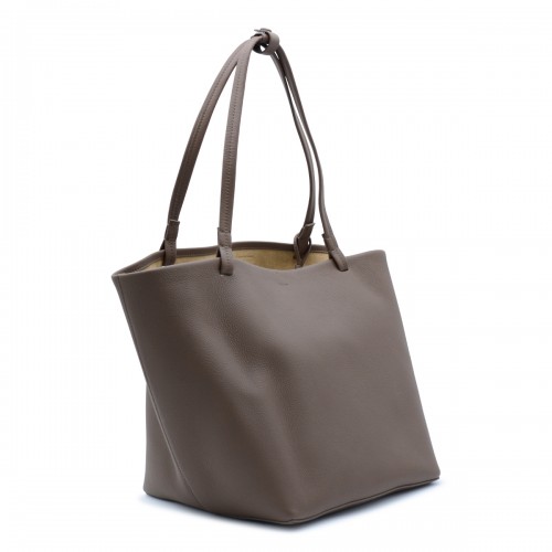 DARK OLIVE LEATHER PARK TOTE THREE