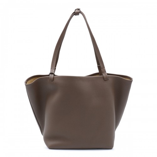 DARK OLIVE LEATHER PARK TOTE THREE