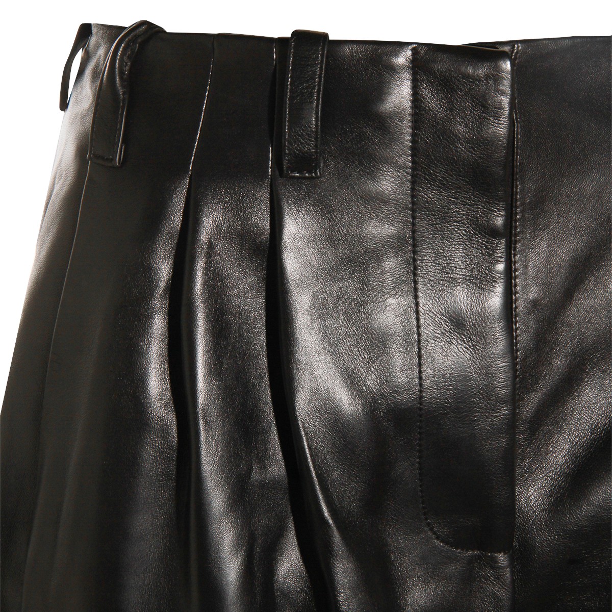 BLACK LEATHER PANTS