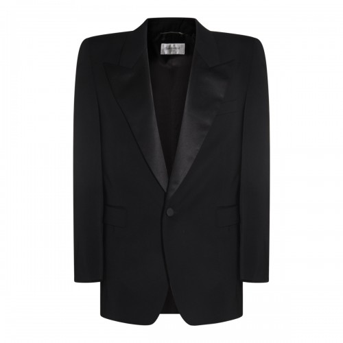 BLACK WOOL BLAZER