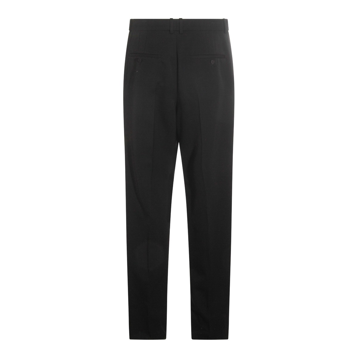BLACK WOOL PANTS
