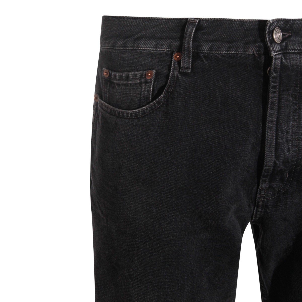 DARK GREY COTTON DENIM JEANS DARK GREY COTTON DENIM JEANS