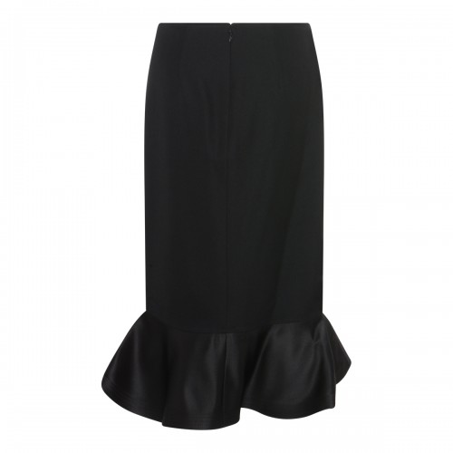 BLACK WOOL SKIRT 2