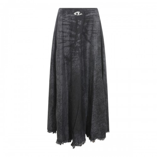 BLACK COTTON SKIRT