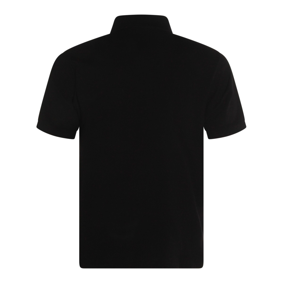 BLACK COTTON POLO SHIRT