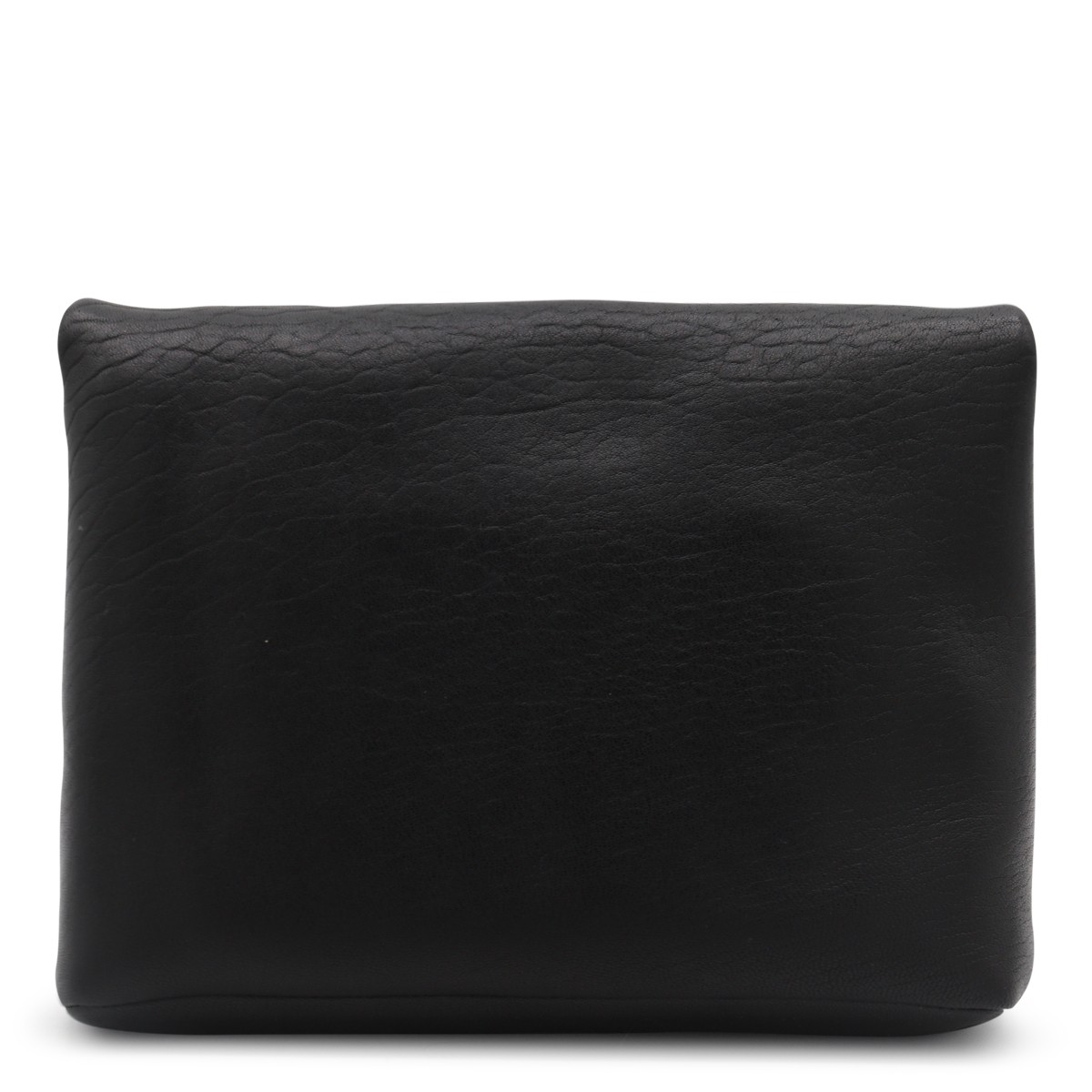 BLACK LEATHER CROSSBODY BAG
