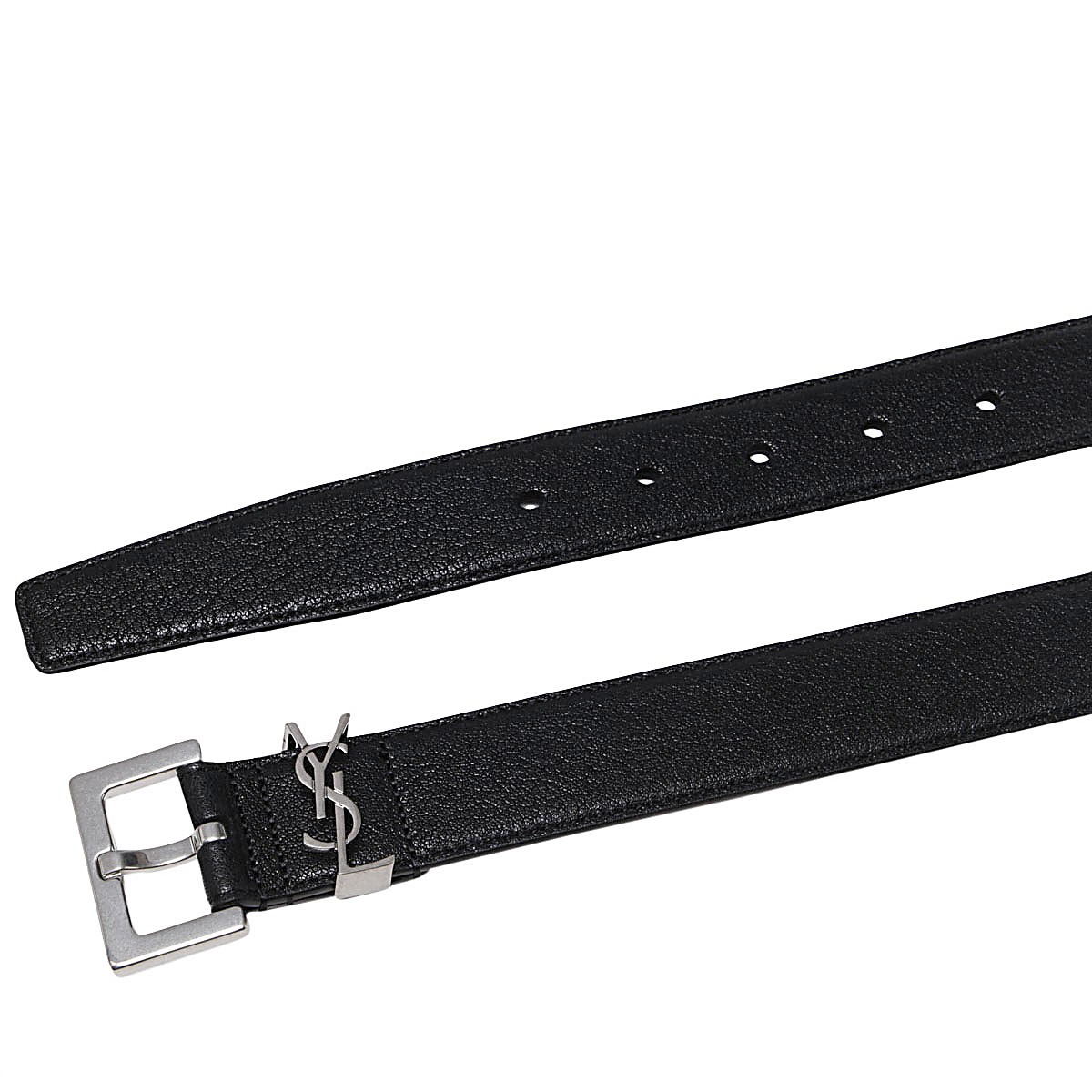 BLACK LEATHER CASSANDRE BELT