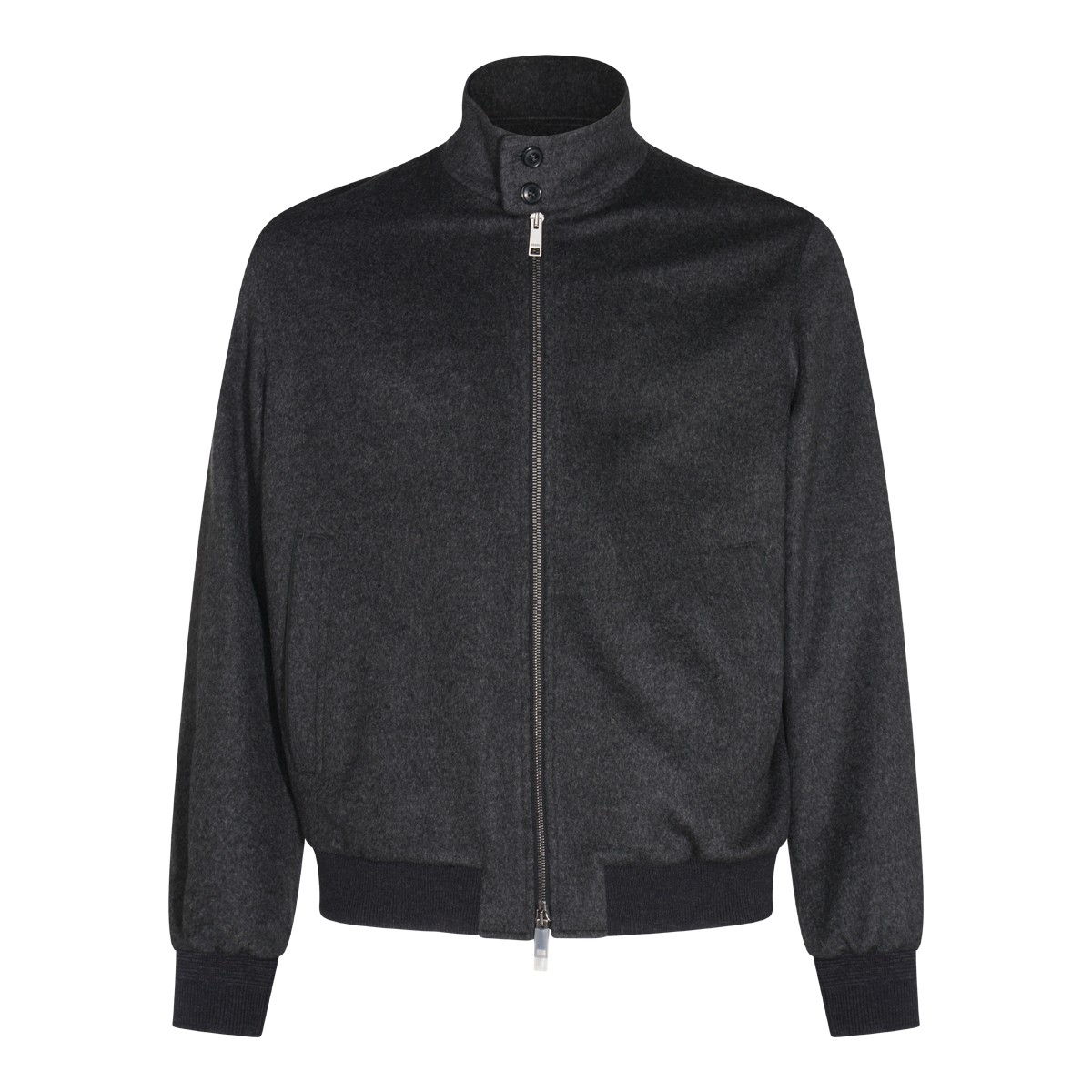DARK GREY WOOL CASUAL JACKET