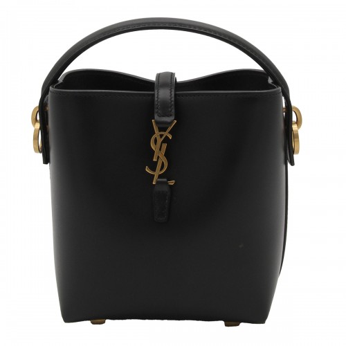 BLACK LEATHER MINI BAG