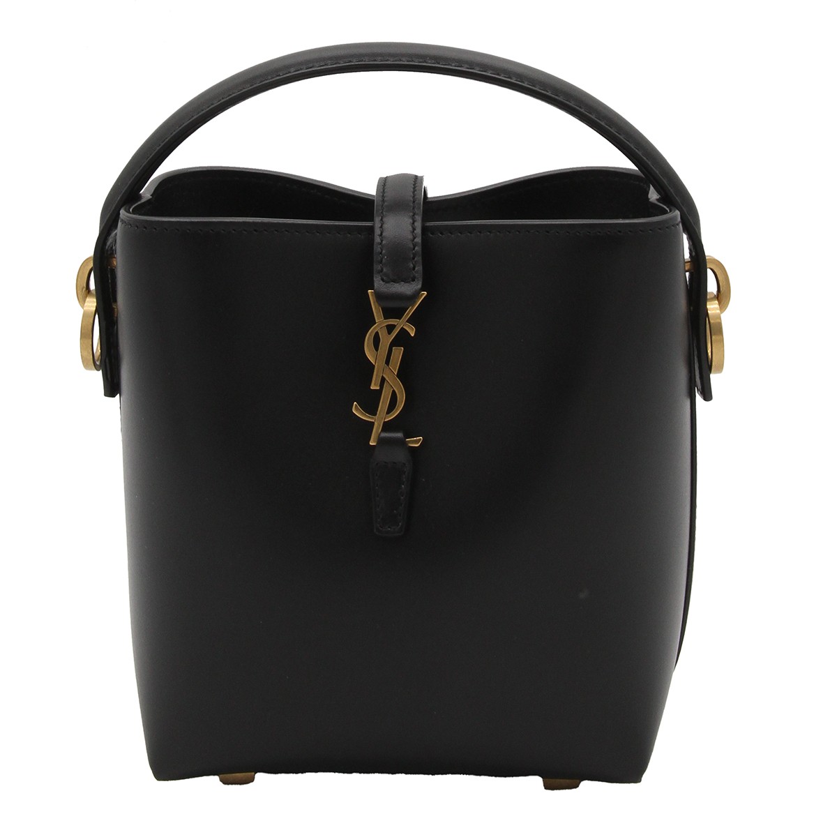 BLACK LEATHER MINI BAG