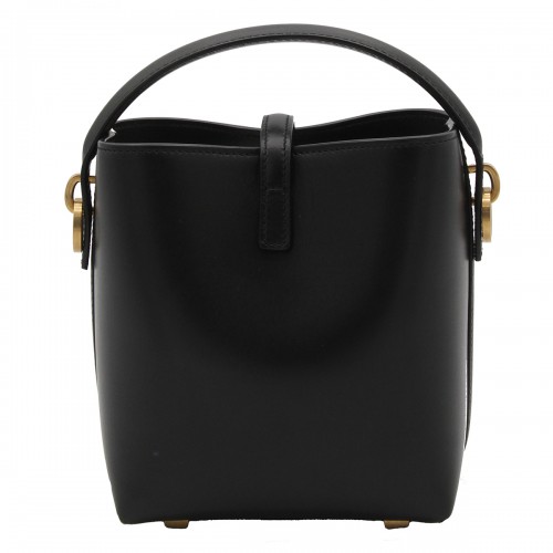BLACK LEATHER MINI BAG