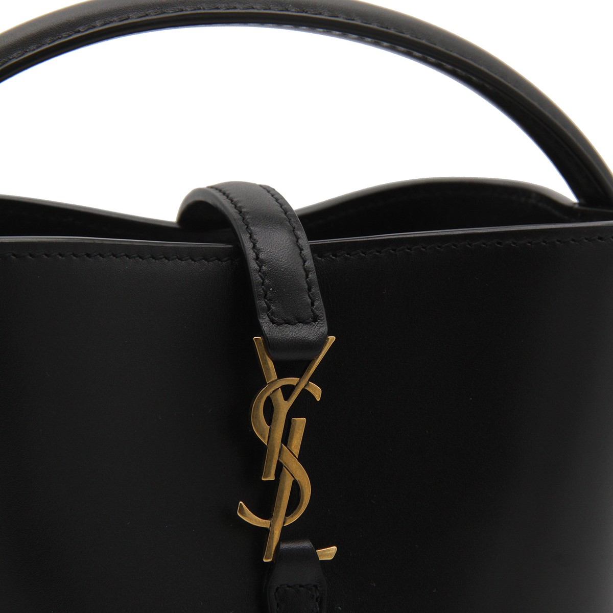 BLACK LEATHER MINI BAG