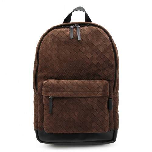 BROWN LEATHER BACKPACK