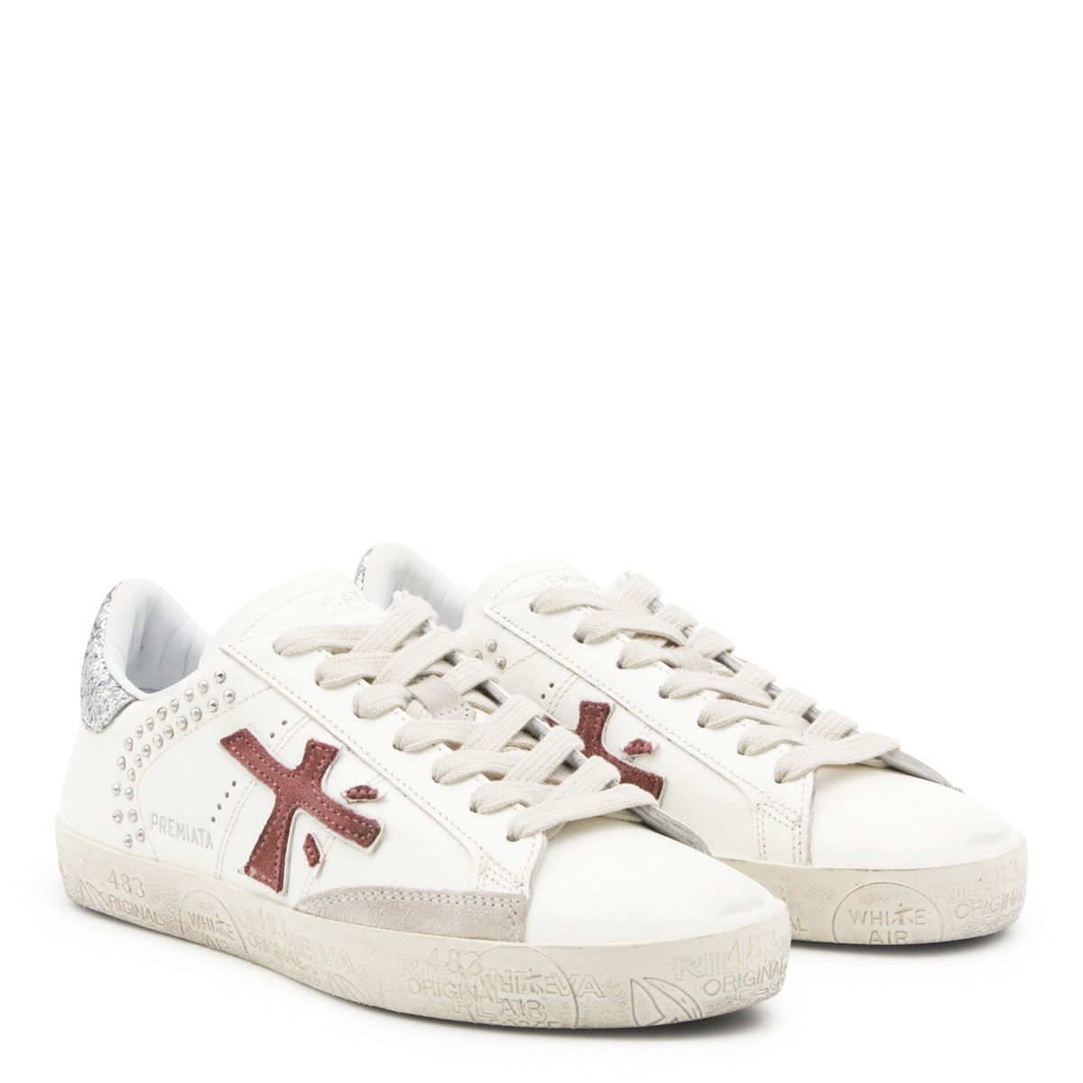 WHITE STEVEND SNEAKERS