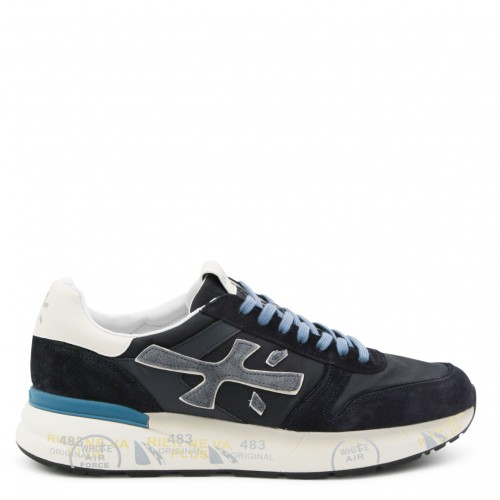 BLACK LEATHER STEVEND SNEAKERS
