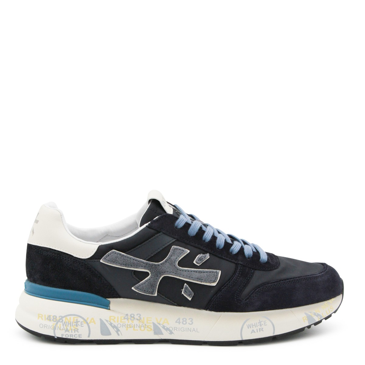 BLACK LEATHER STEVEND SNEAKERS