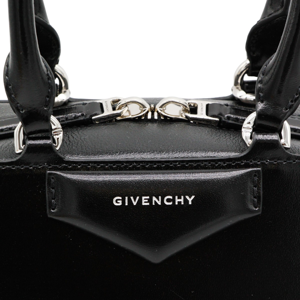 BLACK LEATHER ANTIGONA EAST-WEST TOP... BLACK LEATHER ANTIGONA EAST-WEST TOP...