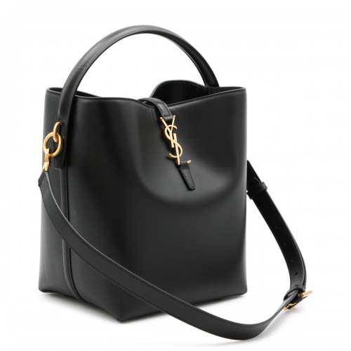 BLACK LEATHER LE 37 SATCHEL 2