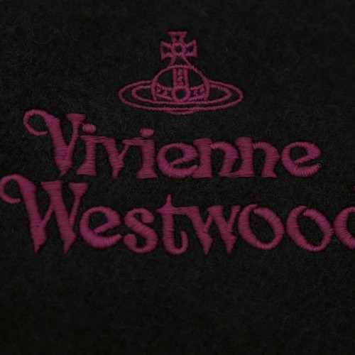 BLACK WOOL SCARF