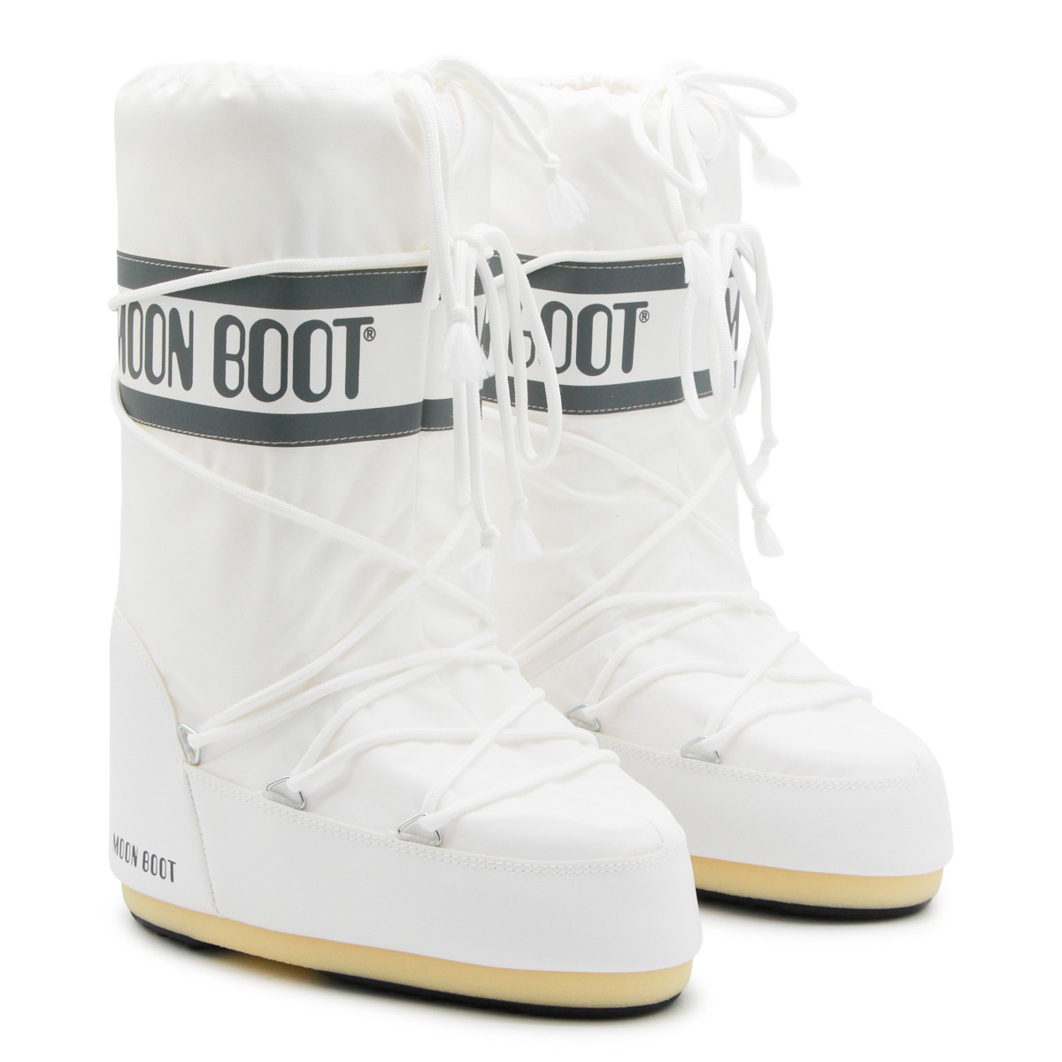WHITE ICON NYLON BOOTS