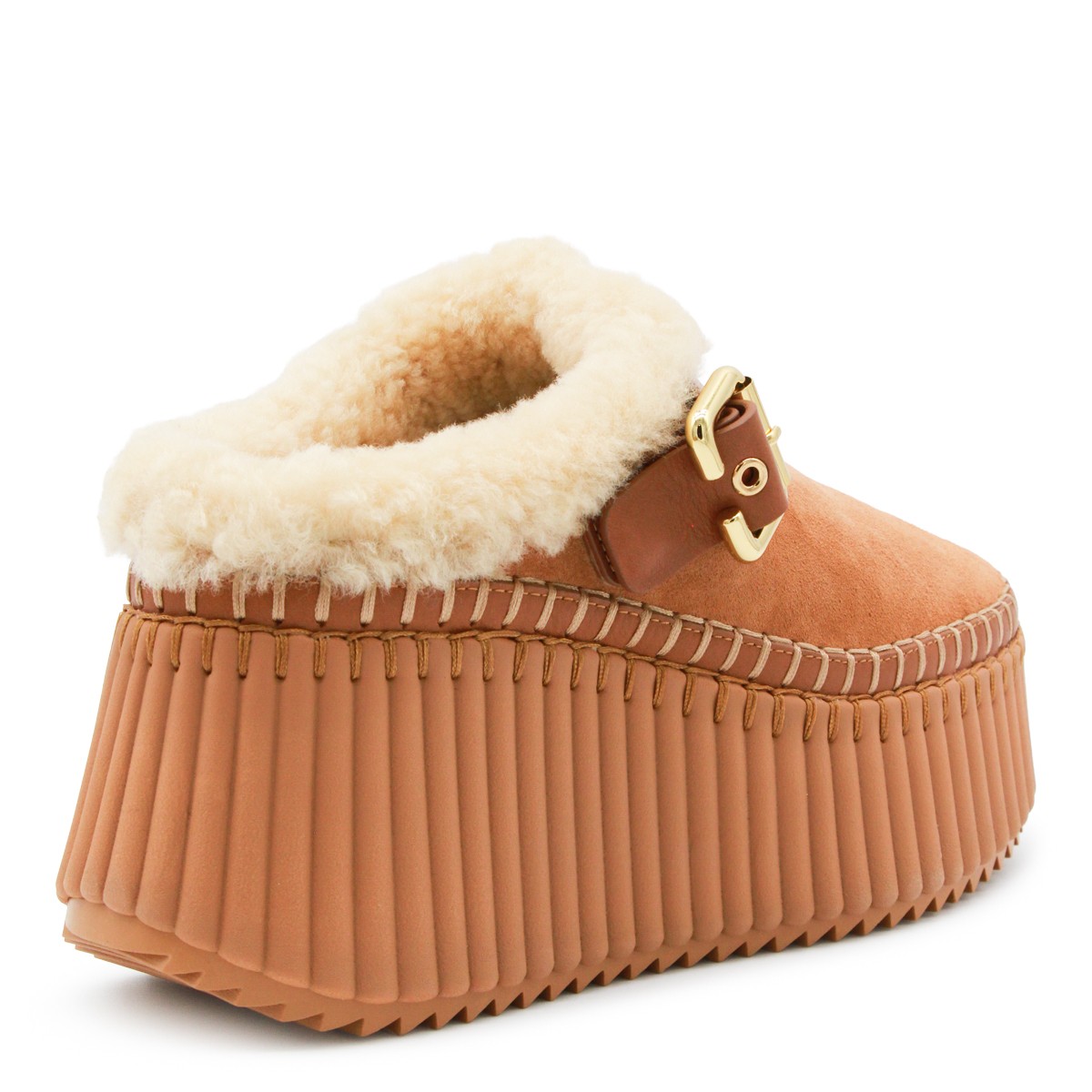 BROWN LEATHER SANDALS