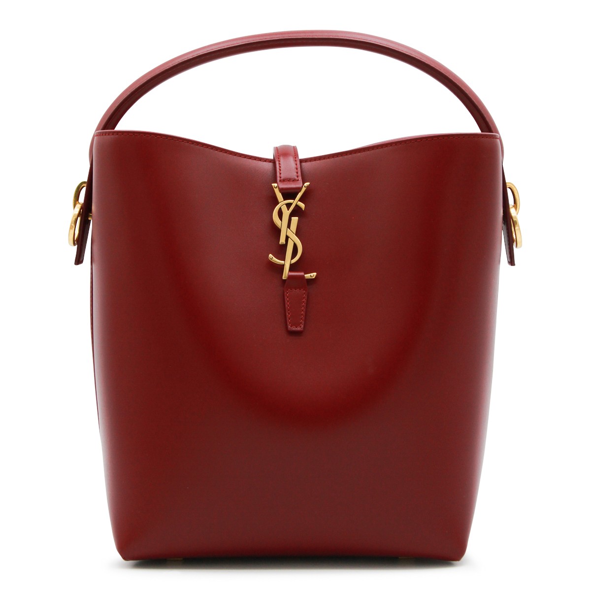 RED LEATHER LE 37 SATCHEL