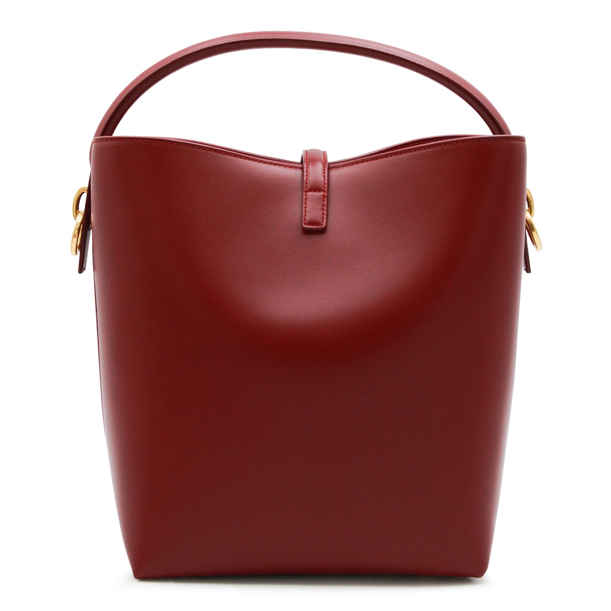 RED LEATHER LE 37 SATCHEL