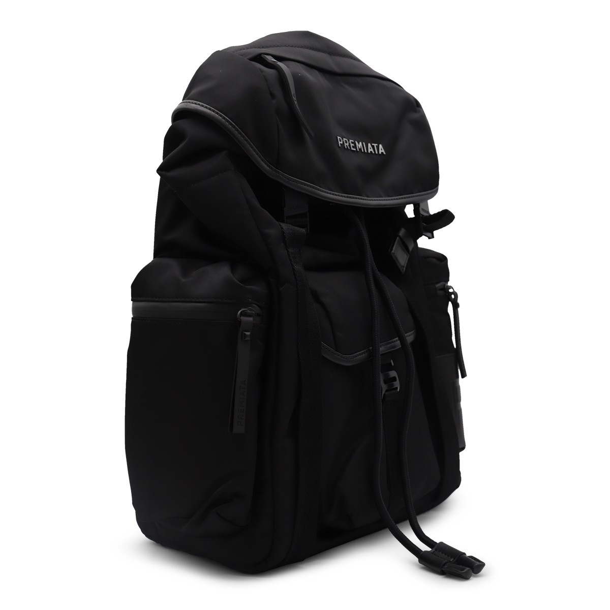BLACK NYLON BACKPACK