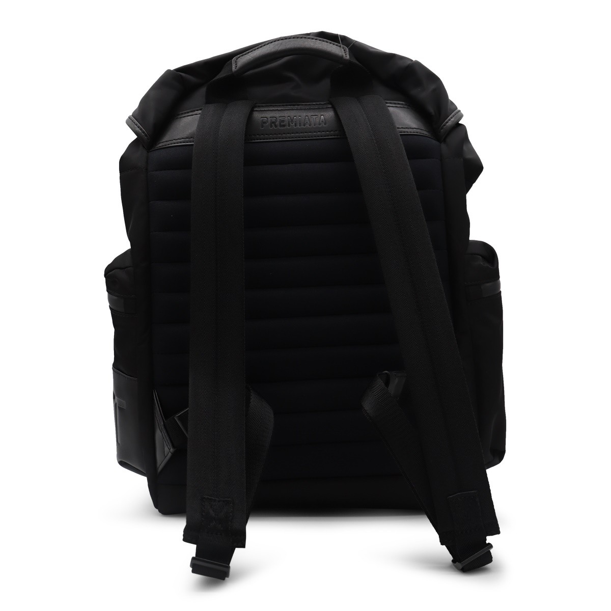 BLACK NYLON BACKPACK