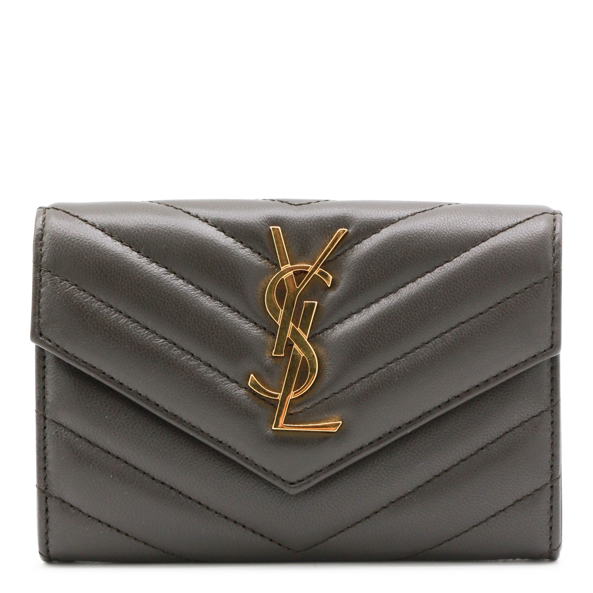 DARK GREY LEATHER CASSANDRE WALLET