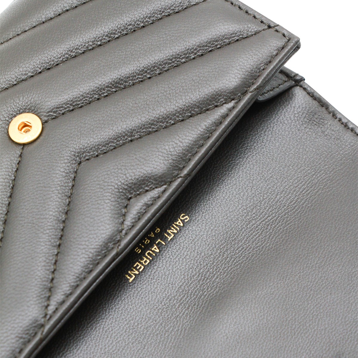 DARK GREY LEATHER CASSANDRE WALLET