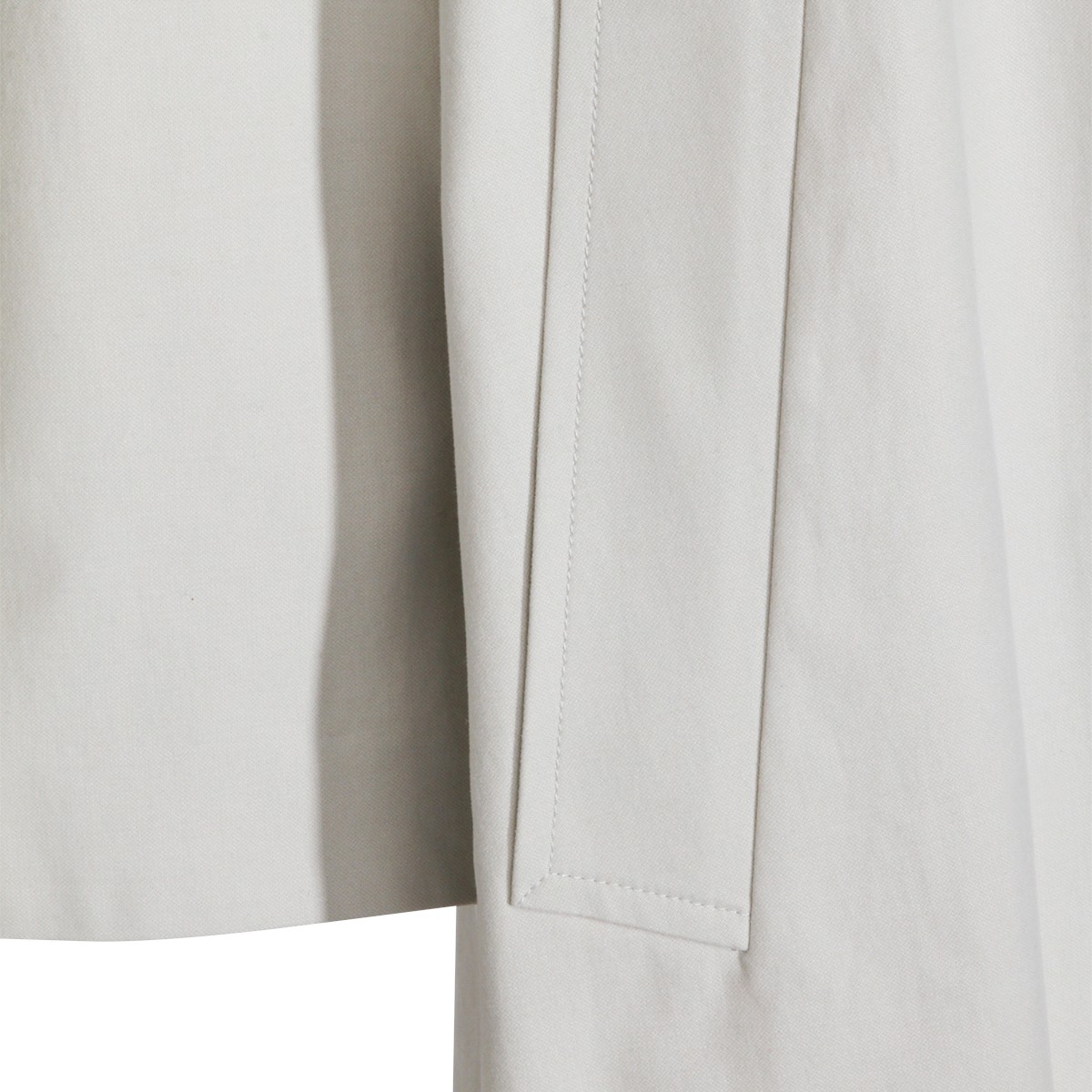 WHITE COTTON TRENCH COAT