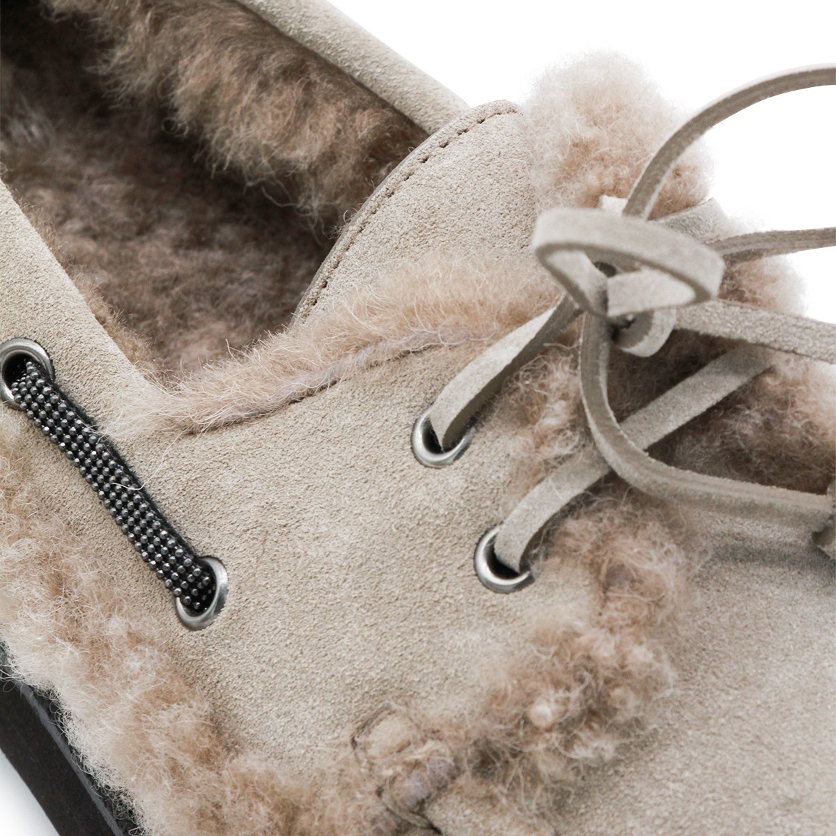 BEIGE LEATHER LOAFERS