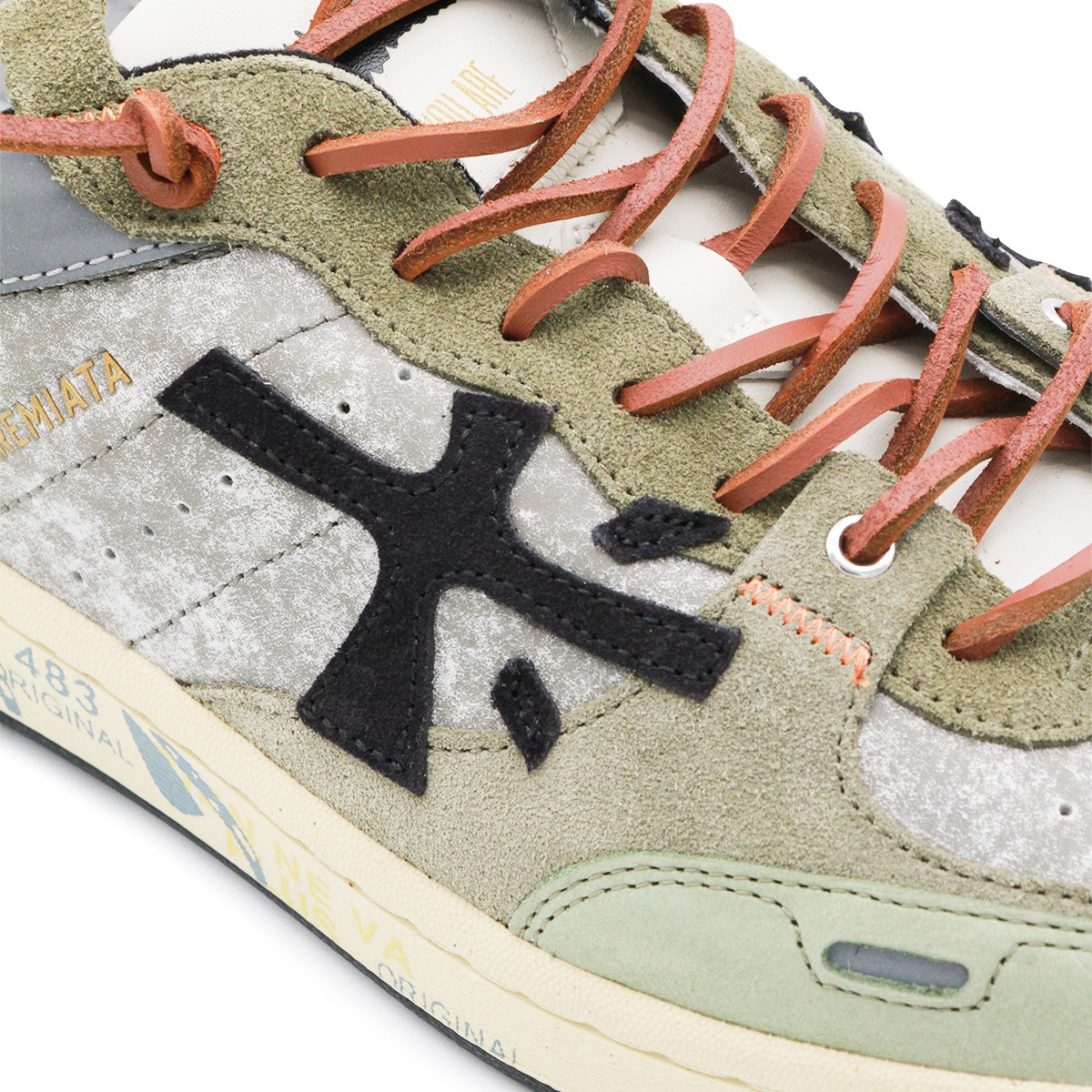 MULTICOLOR LEATHER CLAY SNEAKERS MULTICOLOR LEATHER CLAY SNEAKERS