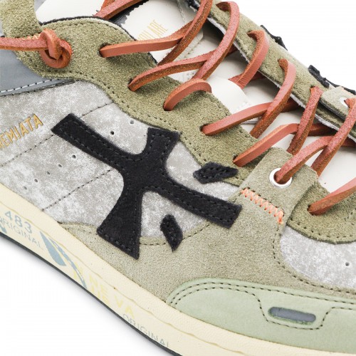 MULTICOLOR LEATHER CLAY SNEAKERS