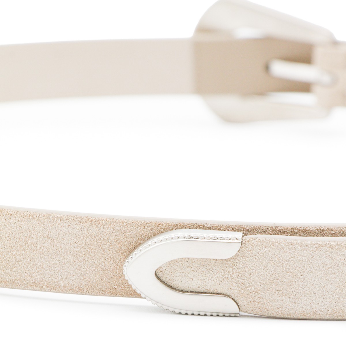 BEIGE LEATHER BELT