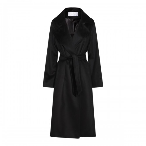 BLACK WOOL MANUELA COAT