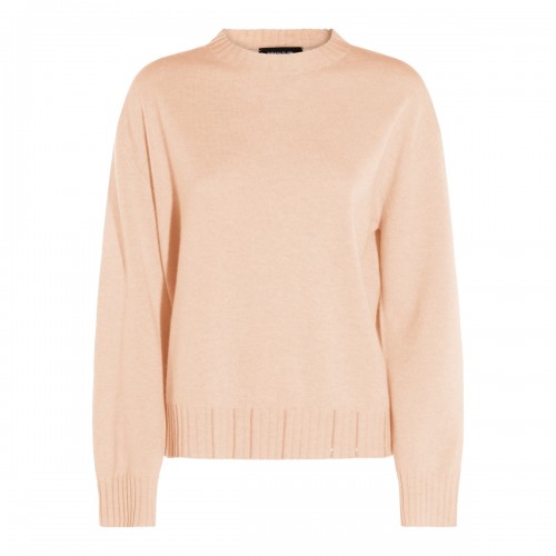 BEIGE WOOL KNITWEAR