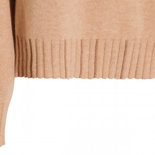 BEIGE WOOL KNITWEAR