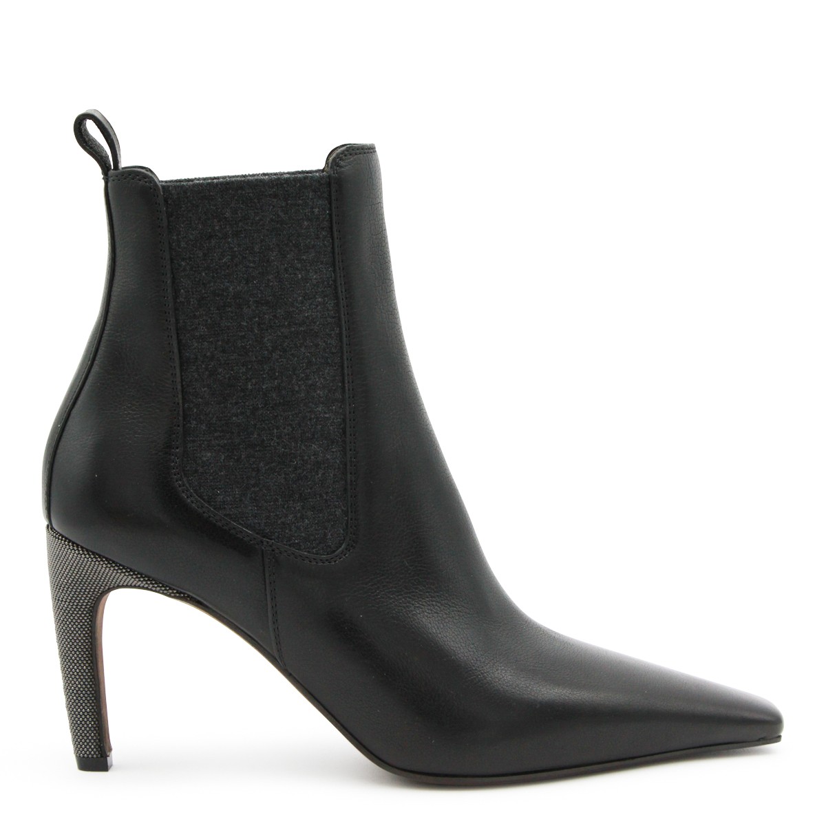 BLACK LEATHER BOOTS