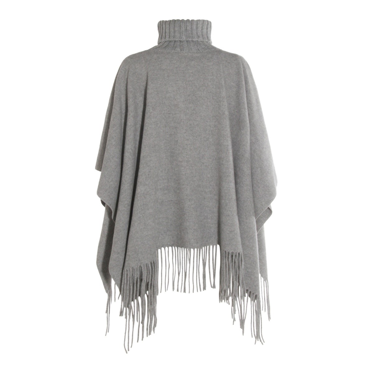 GREY WOOL CAPE