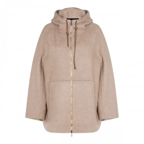 BEIGE WOOL GRADI COAT