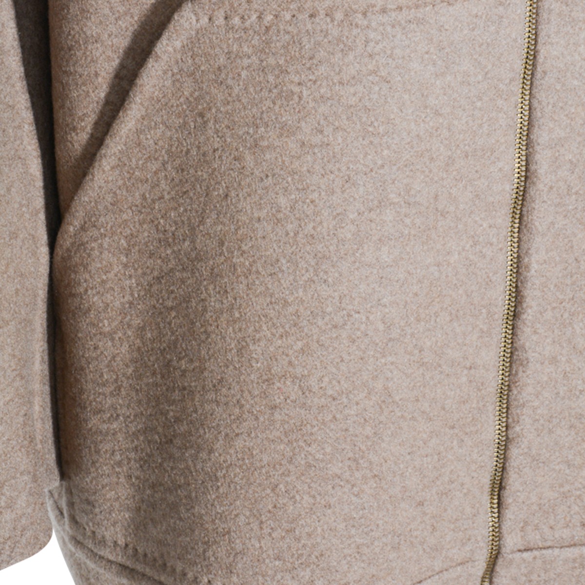 BEIGE WOOL GRADI COAT