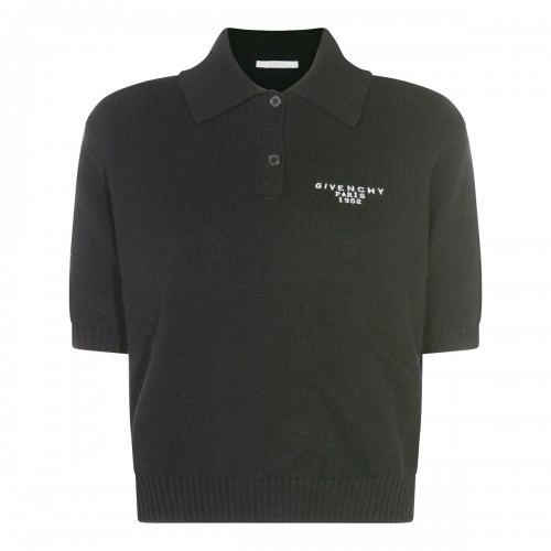 BLACK WOOL TOP