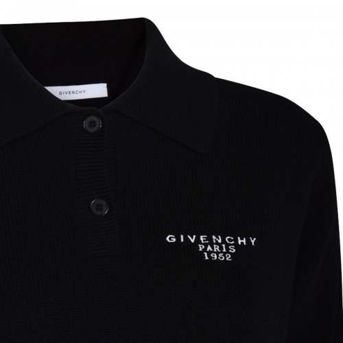 BLACK WOOL TOP
